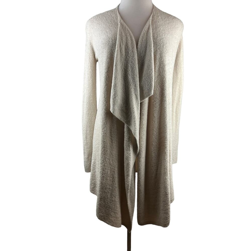 Barefoot Dreams Cozychic Lite Island Wrap Cardigan 436 Beige S / M Plush Cozy - Picture 9 of 11